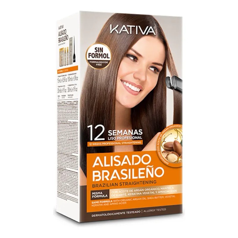 Kit 2 Piezas · Kativa Alisado Brasileño, Alaciado 10 Semanas