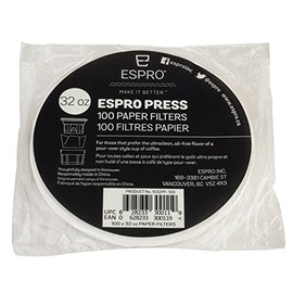 ESPRO 100 Count Coffee Paper Filters Coffee French Press, P3/P5/P6/P7, 32 Ounce
