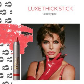 Rinna Beauty Thick Stick Lip Crayon - Luxe - Long Lasting Lipstick, Moisturizing Creamy Formula with Hydrating Oils & Extracts, Built-In Sharpener, Vegan, Cruelty Free, Sulfate Free, Gluten Free, 1 ea