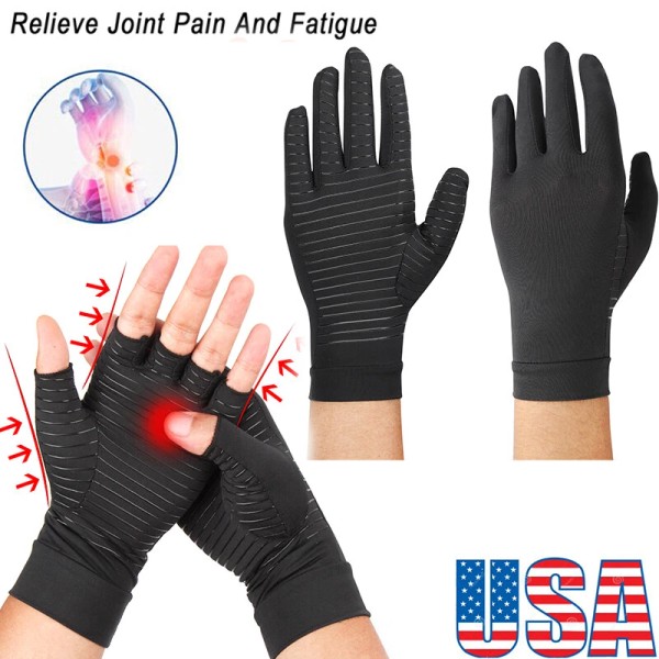 Unbranded Copper Compression Arthritis Gloves Carpal Tunnel Joint Pain Relief