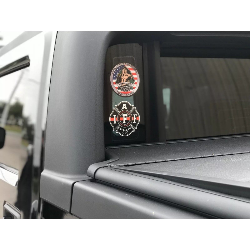 IAFF Firefighter The Thin Red Line Window Decal Stickers Fire