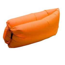 CUTSUGOK Inflatable Lounger Air Sofa with Carry Bag Waterproof Lazy Couch for Camping, Beach, Park, Pool, Hiking orange