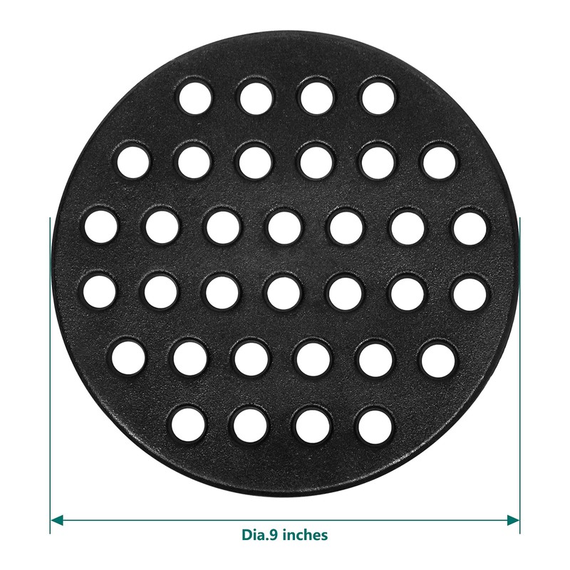 9 Inches BBQ High Heat Cast Iron Charcoal Fire Grate