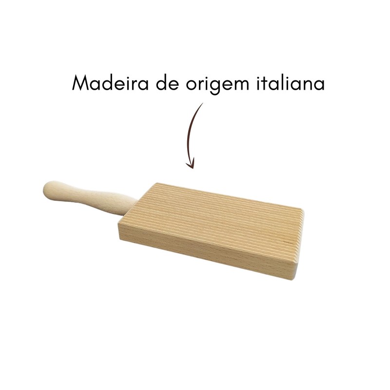 We Love Pasta, Gnocchi Pasta Ridger Paddle, Beechwood