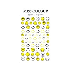 Generic Happy Emoticons Amazing Extra Thin Nail Stickers R065 Nail Wraps Art Stickers Manicure Supplies for Women for Home Nails Full Long Lasting Easy Apply and Remove