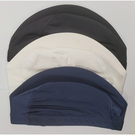 Domestic Unisex Plain Indoor Swim Cap Swim Cap Black 2ea