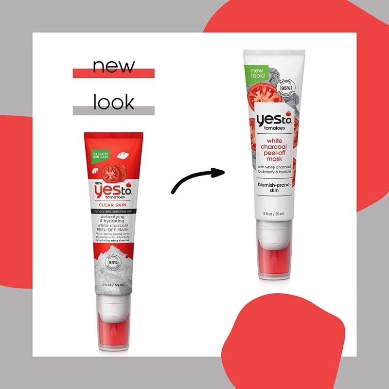 Yes To Tomatoes Clear Skin Detoxifying & Hydrating White Charcoal