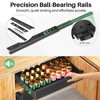 Pull out Cabinet Organizer, 21"Deep, Heavy Duty Full-Extension Slide out