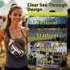 Garnen Clear Fanny Pack Stadium Approved for Women/Men, Transparent Belt