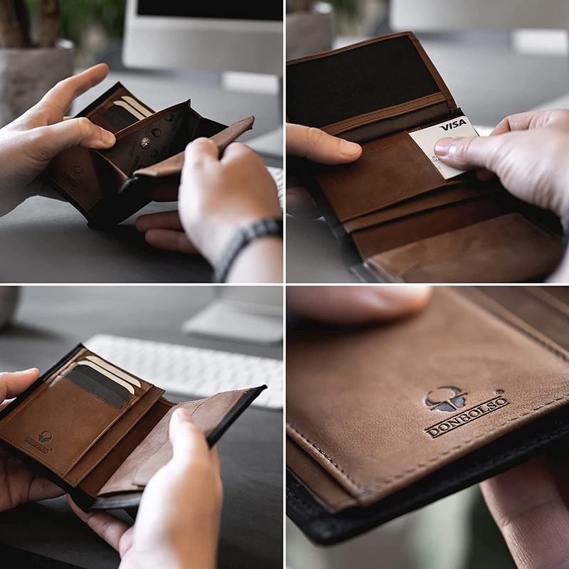 Donbolso Vienna I Large Leather Wallet for Men with RFID