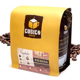 Rwandan Coffee, Whole Bean Coffee, Premium Rwanda Kopakaki Single Origin Fresh Roasted Coffee Beans | Cubico Coffee | 1 Pound Bag