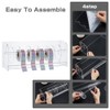 SUPERFINDINGS Acylic Label Dispenser Adjustable Sticker Roll Holder with 8