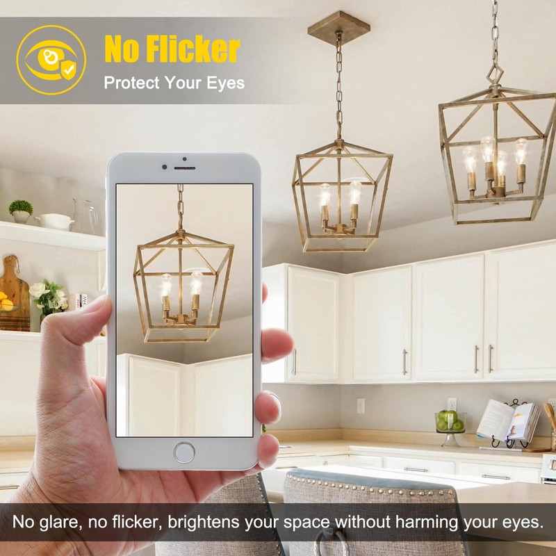 Ascher Dimmable Vintage LED Edison Bulbs, 6W, Equivalent 60W, Bright