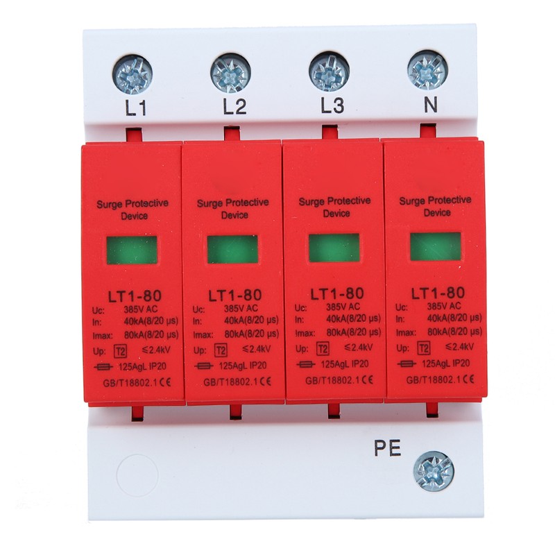 4P LT1‑80 Surge Protector 80ka Protection Module Appliances Low Voltage