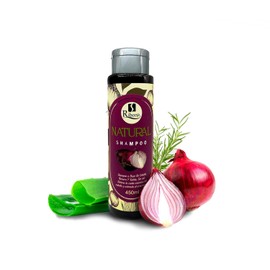 RIBON'S Onion, Aloe Vera, and Rosemary Shampoo – Natural-Looking Thicker Hair – Sulfate-Free, Paraben-Free, Deep Cleansing Shampoo for Healthy Hair and Scalp – 450 ml