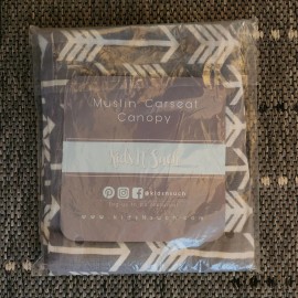 Kids N Such New Kids N’ Such Muslin Baby Universal-Fit Car Seat Cover Canopy Arrows Gray