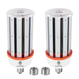 1200W Equivalent Led Corn light bulbs,18000 Lumen LED Corn Bulb 120W 5000K Daylight White Lamp,E26/E39 Medium Mogul Base,2-Pack Large Area Lights For Outdoor Indoor Warehouse Garage High Bay Lighting