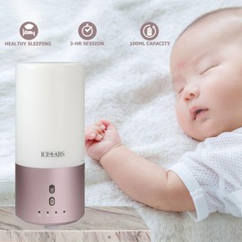 100ML Essential Oil Diffuser, Quiet Premium Humidifier, Natural Home Fragrance Aroma Diffuser with 7 LED Color Changing Light - Regal Rose Gold