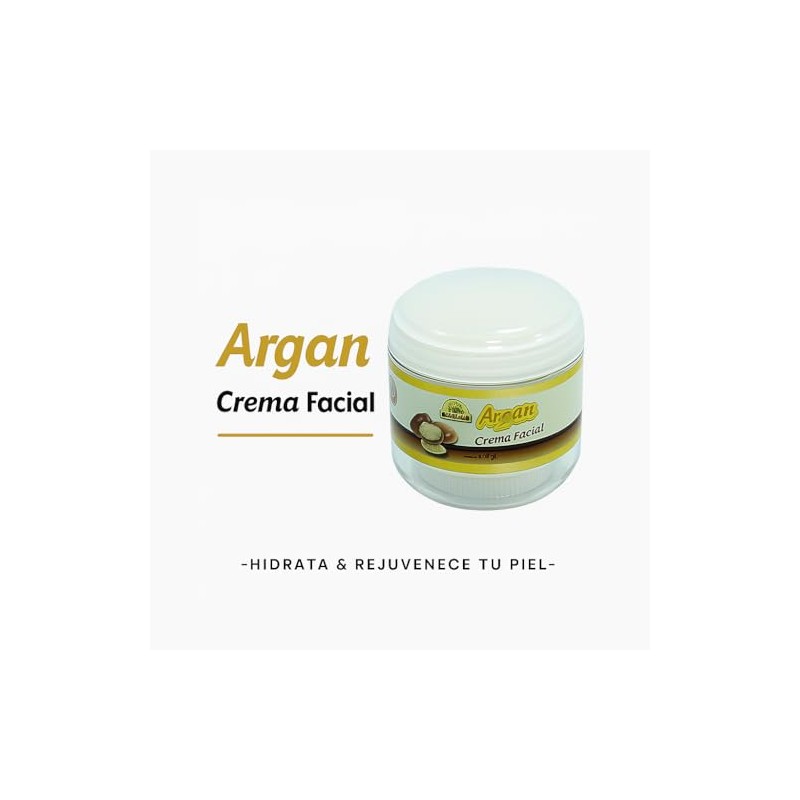 Crema Facial de Argan/150g/FPS 30 / Antiarrugas con Efecto Regenerador/NOLISAN.