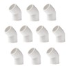 BOZONLI 20mm PVC Water Pipe Fitting 45 Degree Elbow Coupling