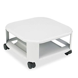 Master. Mobile Printer Stand, Two-Shelf, 17-4/5w x 17-4/5d x 8-1/2h, Platinum (24050)