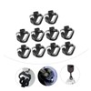 FELTECHELECTR 10pcs Camera Split Strap Hooks Triangle Split Rings for
