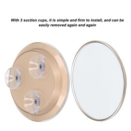 Yunir Espejo de Mano con Aumento de 30 Aumentos, Espejo de Aumento Portátil de Viaje de 6 Pulgadas con 3 Ventosas de Montaje, Mini Espejo Cosmético de Pared para Maquillaje, Afeitado,