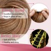 TESSHAIR Thick Human Hair Messy Bun, 100% Real Hair Bun