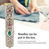Pssopp Vintage Needle Case, Zinc Alloy Sewing Needle Holder, Prevents