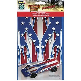 Pinewood Derby Revell Patriot Car Wrap Decal RMXY9423
