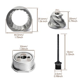 Conical Grinder Burr Set Replacement for Breville Coffee Grinder Burr,Compatible with Breville Espresso Machines Coffee Grinder Burr for BES870/875/876/878/980(5 star),Upgraded Durable Stainless Steel
