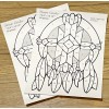 Stained Glass Pattern "Dream Catcher"  7 3/4" x 10 1/2" ~New Card Stock