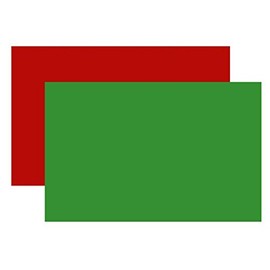 Dalton Manor A4 160gsm Coloured Card - 50 Sheet Pack Christmas Red & Green