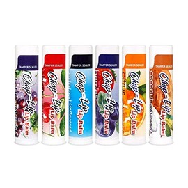 Chap-Lip Lip Balm Bálsamo labial con vitamina E con aceite de coco, tratamiento hidratante de labios, calmante y refrescante, tratamiento de hidrataci