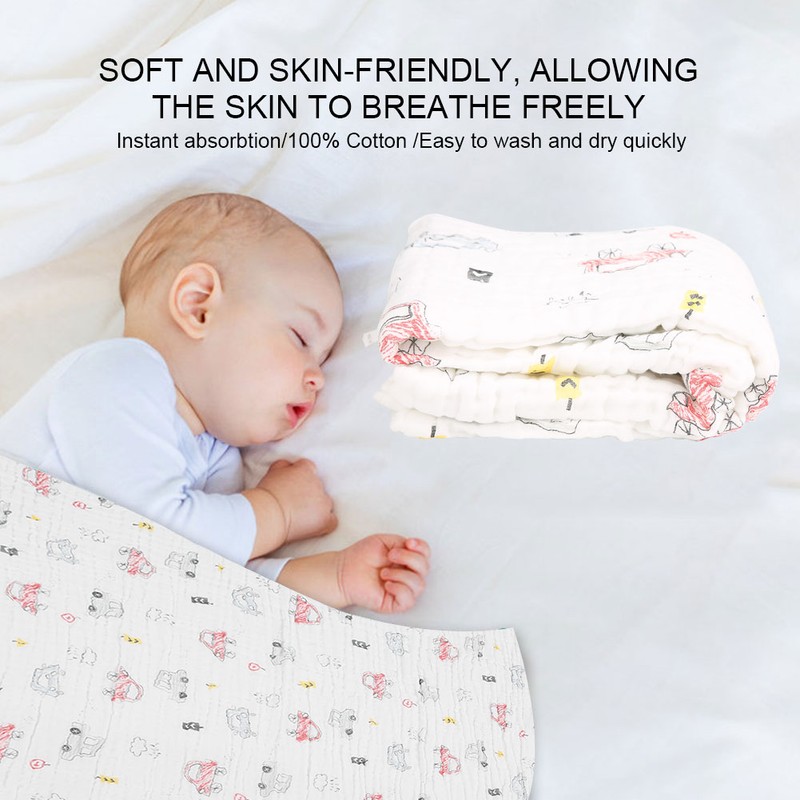 Multi Functional Spring Autumn Cotton Baby Towel Shower Cartoon Bath