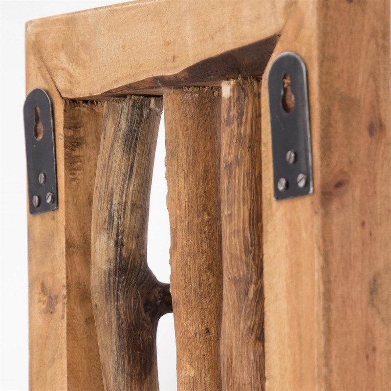 CREEDWOOD Leonor 25 Wall Coat Rack, Mahogany Wood, 25 cm,