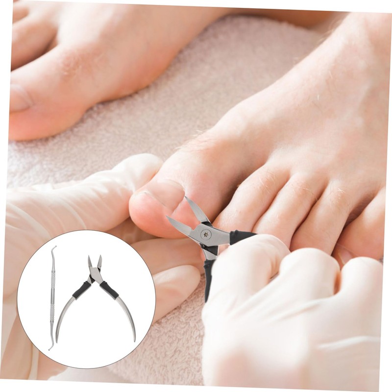 VICASKY 1 set Stainless Steel Nail Scissors Professional Cuticle Remover