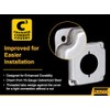 Hubbell-Raco 810C 30-50A Receptacle 2.141-Inch Diameter 4-Inch Square Exposed Work