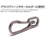 KOYOKOMA Alloy Carabiner, Titanium Key Holder, Keys, Military, Lightweight, Outdoor,
