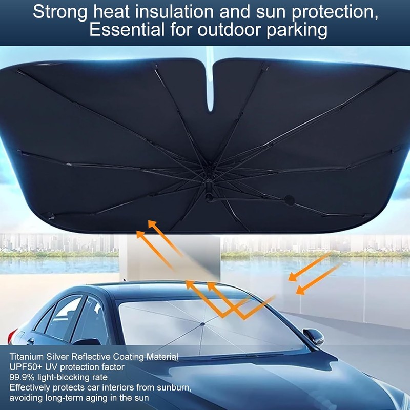 Parasol para Parabrisas Delantero, 125 x 65 cm, Parasol para