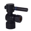 Westbrass A103BL-62 1/4-Turn Lever Handle Angle Stop Shut Off Valve,