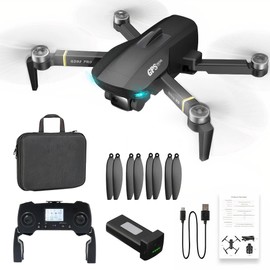 BINDEN Drone GD93 Pro con Cámara Control Remoto Hasta 3000m Dron Plegable hasta 28 minutos de vuelo, Plástico Negro