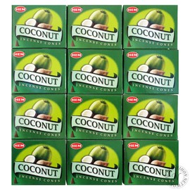 HEM Coconut Corn Incense, Set of 12, Japan Network