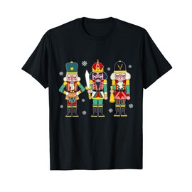 Vintage Nutcracker Squad Christmas 2024 Xmas Matching Women T-Shirt