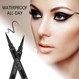 Delineadores de Ojos con Sellos Cat Eye Plumón Larga Duración y Lápiz Delineador de Ojos de Doble Cara Fácil de Quitar Lápiz Delineador de Ojos de Maquillaje con Alas Cat Eye Plumón (negro)