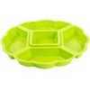Engelland Serving Platter Snack Bowl, Plastic, Appetizer Divider, 5 Compartments,