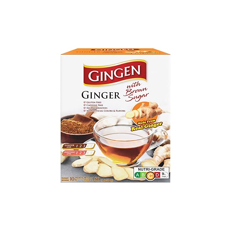 Gingen Instant Original Brown Sugar Ginger Tea 18 g (Pack