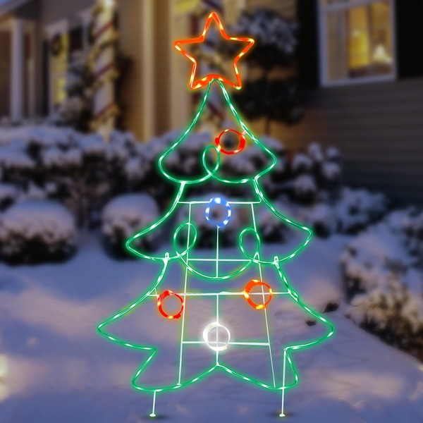 Outdoor Christmas Tree Decoration Christmas Lighted Xmas Tree with Star