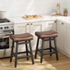 Raynesys Counter Height Bar Stools Set of 2, 24 Inch