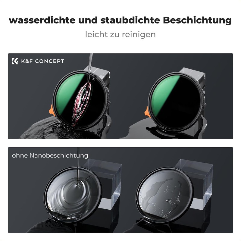 K&F Concept Nano-X 46 mm ND Filter Variable Grey Filter
